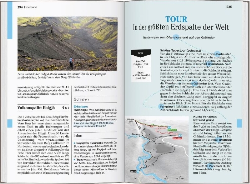 Buchcover und Innenansicht für das Buch: DUMONT Reise-Taschenbuch Reiseführer Island