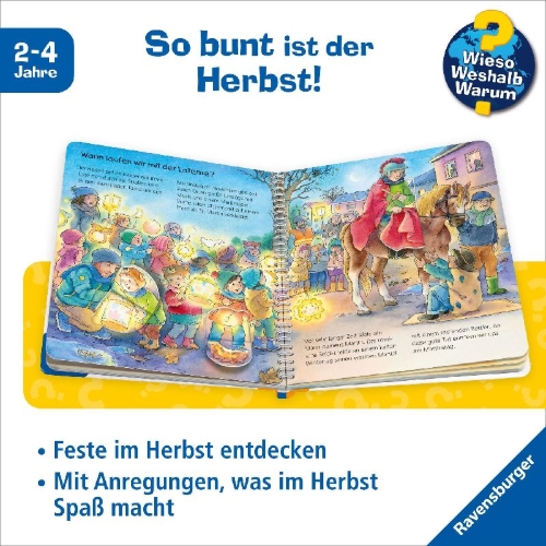 Buchcover und Innenansicht für das Buch: Wieso? Weshalb? Warum? junior, Band 61: Was machen wir im Herbst?