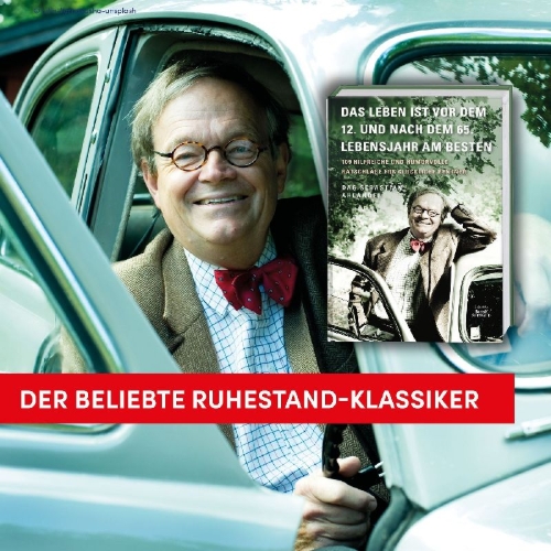 Buchcover und Innenansicht für das Buch: Handbok för glada gubbar