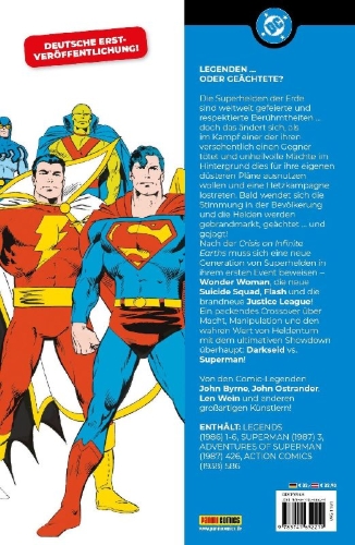Buchcover und Innenansicht für das Buch: Legends #1-#6, Adventures of Superman #426Action Comics #586