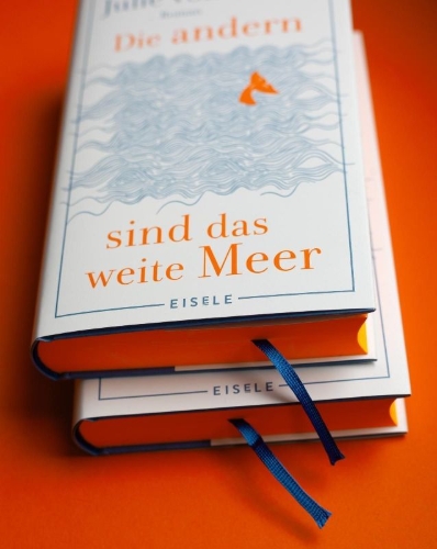 Buchcover und Innenansicht für das Buch: Die andern sind das weite Meer