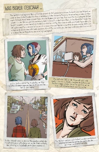 Buchcover und Innenansicht für das Buch: Life is Strange