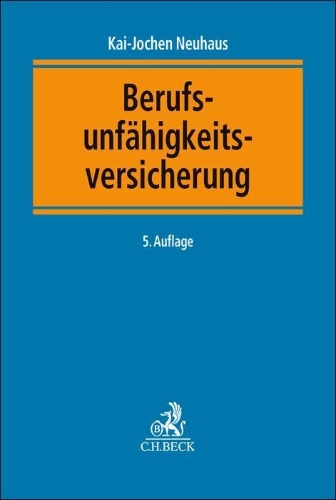 Buchcover und Innenansicht für das Buch: Berufsunfähigkeitsversicherung