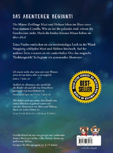 Buchcover und Innenansicht für das Buch: Musse & Helium - Mysteriet med hålet i väggen