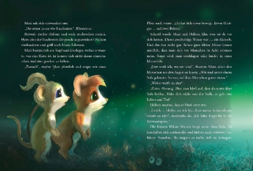 Buchcover und Innenansicht für das Buch: Musse & Helium - Mysteriet med hålet i väggen