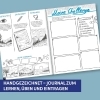 Buchcover und Innenansicht für das Buch: Go out and Sketch