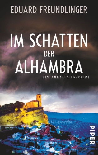 Buchcover und Innenansicht für das Buch: Im Schatten der Alhambra
