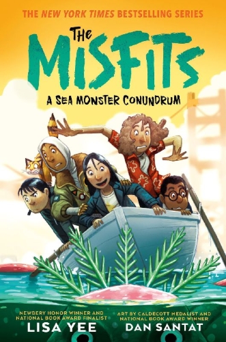 Buchcover und Innenansicht für das Buch: A Sea Monster Conundrum (The Misfits)