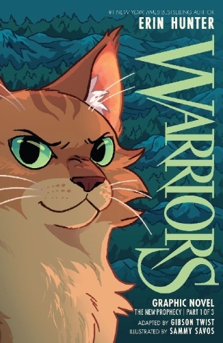 Buchcover und Innenansicht für das Buch: Warriors Graphic Novel: The New Prophecy, Part One of Three