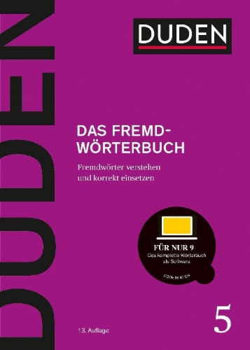 Buchcover und Innenansicht für das Buch: Das Fremdwörterbuch