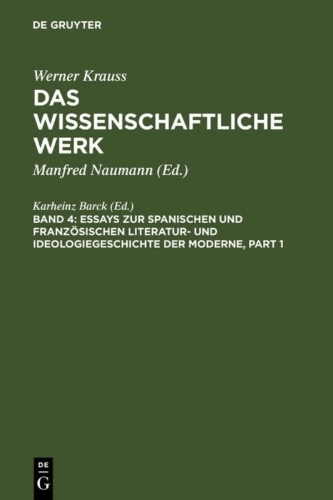 Buchcover und Innenansicht für das Buch: Essays zur spanischen und französischen Literatur- und Ideologiegeschichte der Moderne