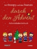 Buchcover und Innenansicht für das Buch: Peanuts Geschenkbuch: Mit Snoopy und den Peanuts durch den Advent