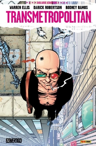 Buchcover und Innenansicht für das Buch: Transmetropolitan #1-#18, Vertigo: Winter's Edge #2, Transmetropolitan: I Hate it Here