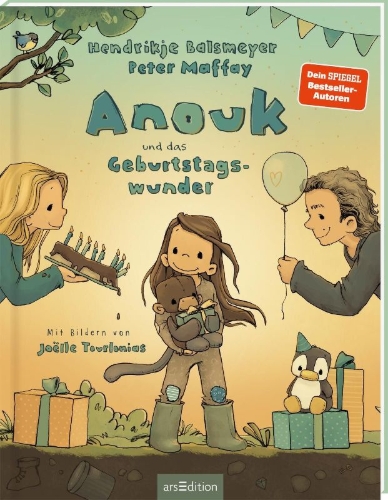 Buchcover und Innenansicht für das Buch: Anouk und das Geburtstagswunder