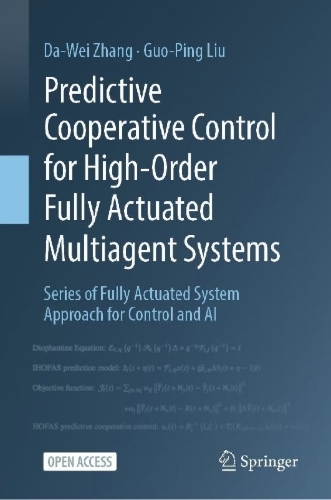Buchcover und Innenansicht für das Buch: Predictive Cooperative Control for High-Order Fully Actuated Multiagent Systems