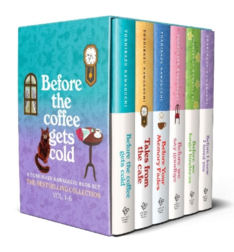 Buchcover und Innenansicht für das Buch: Before the Coffee Gets Cold: A Toshikazu Kawaguchi Book Set (Books 1-6)
