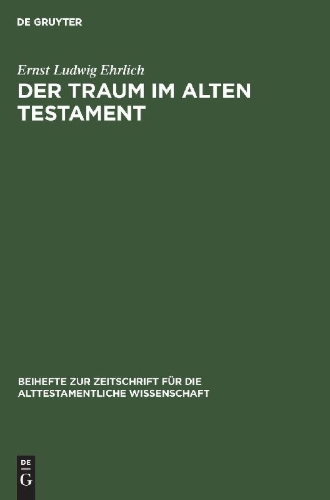 Buchcover und Innenansicht für das Buch: Der Traum im Alten Testament