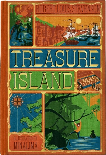 Buchcover und Innenansicht für das Buch: Treasure Island (MinaLima Edition)
