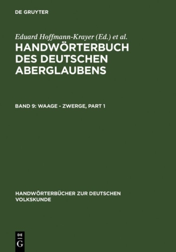 Buchcover und Innenansicht für das Buch: Waage - Zypresse. Nachträge A - Z