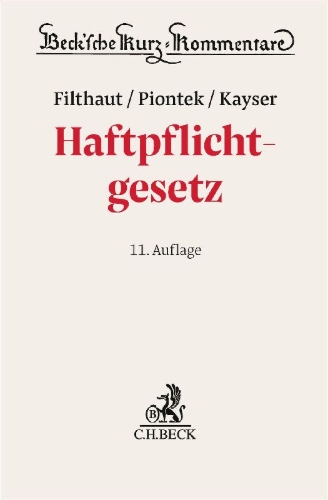 Buchcover und Innenansicht für das Buch: Haftpflichtgesetz. HPflG