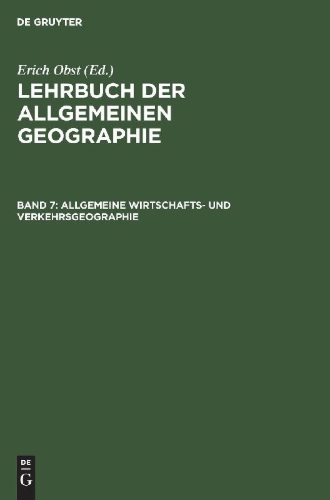 Buchcover und Innenansicht für das Buch: Allgemeine Wirtschafts- und Verkehrsgeographie