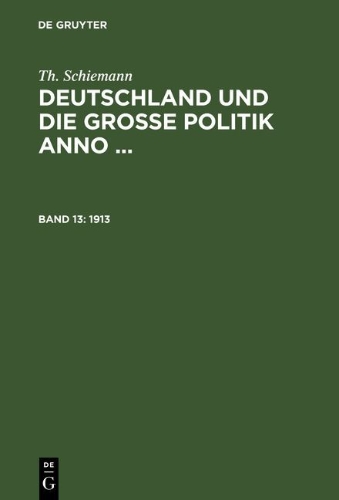 Buchcover und Innenansicht für das Buch: 1913