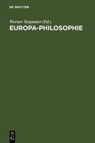 Buchcover und Innenansicht für das Buch: Europa-Philosophie
