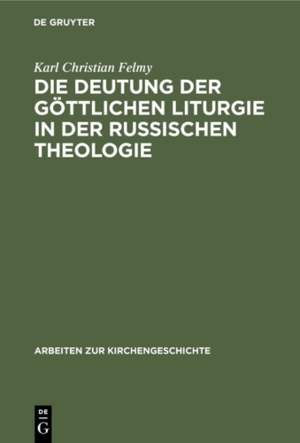 Buchcover und Innenansicht für das Buch: Die Deutung der Göttlichen Liturgie in der russischen Theologie