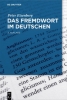Buchcover und Innenansicht für das Buch: Das Fremdwort im Deutschen