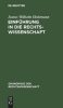 Buchcover und Innenansicht für das Buch: Einführung in die Rechtswissenschaft