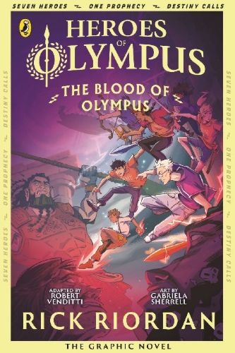 Buchcover und Innenansicht für das Buch: The Blood of Olympus: The Graphic Novel (Heroes of Olympus Book 5)