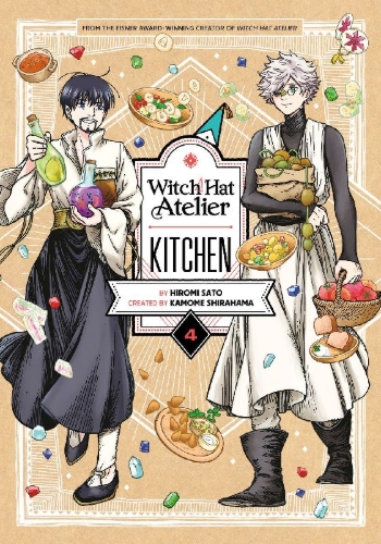 Buchcover und Innenansicht für das Buch: Witch Hat Atelier Kitchen 4