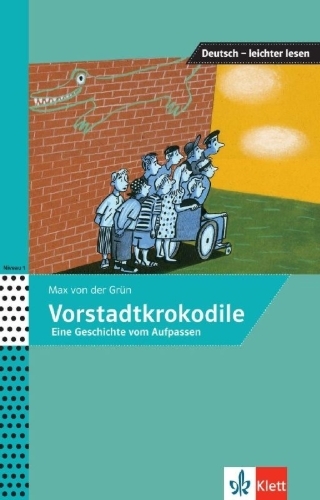 Buchcover und Innenansicht für das Buch: Vorstadtkrokodile