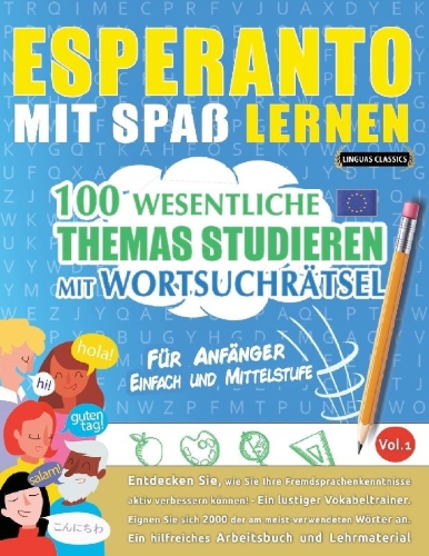 Buchcover und Innenansicht für das Buch: ESPERANTO MIT SPAß LERNEN - FÜR ANFÄNGER
