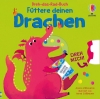 Buchcover und Innenansicht für das Buch: Dreh-das-Rad-Buch: Füttere deinen Drachen