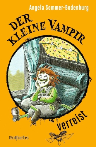 Buchcover und Innenansicht für das Buch: Der kleine Vampir verreist