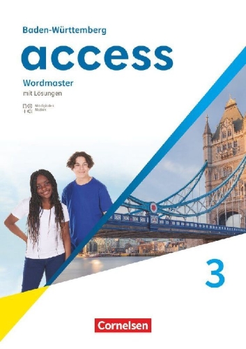 Buchcover und Innenansicht für das Buch: Access Band 3: 7. Schuljahr - Baden-Württemberg - Ausgabe 2025 - Wordmaster mit Lösungen