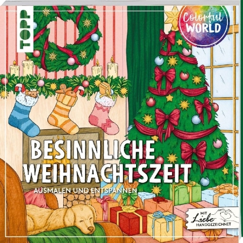 Buchcover und Innenansicht für das Buch: Colorful World - Besinnliche Weihnachtszeit