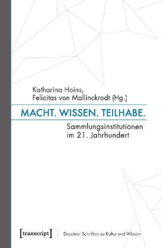 Buchcover und Innenansicht für das Buch: Macht. Wissen. Teilhabe.