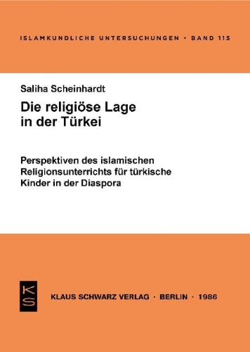 Buchcover und Innenansicht für das Buch: Die religiöse Lage in der Türkei