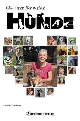 Buchcover und Innenansicht für das Buch: Ein HERZ für meine HUNDE