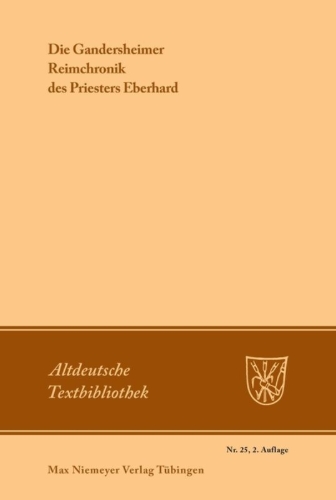 Buchcover und Innenansicht für das Buch: Die Gandersheimer Reimchronik