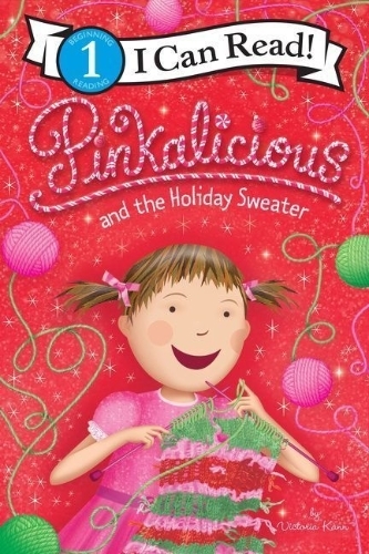 Buchcover und Innenansicht für das Buch: Pinkalicious and the Holiday Sweater