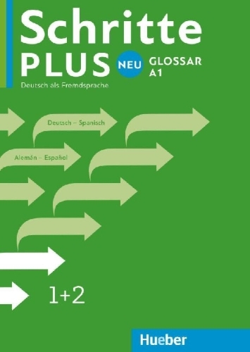 Buchcover und Innenansicht für das Buch: Schritte plus Neu 1+2 A1 Glossar Deutsch-Spanisch - Glosario Alemán-Español