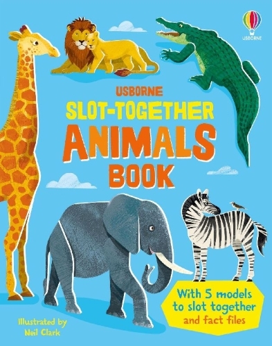 Buchcover und Innenansicht für das Buch: Slot-together Animals Book