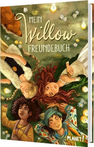 Buchcover und Innenansicht für das Buch: Ein Mädchen namens Willow: Mein Willow-Freundebuch