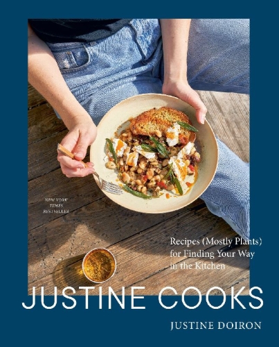 Buchcover und Innenansicht für das Buch: Justine Cooks: A Cookbook