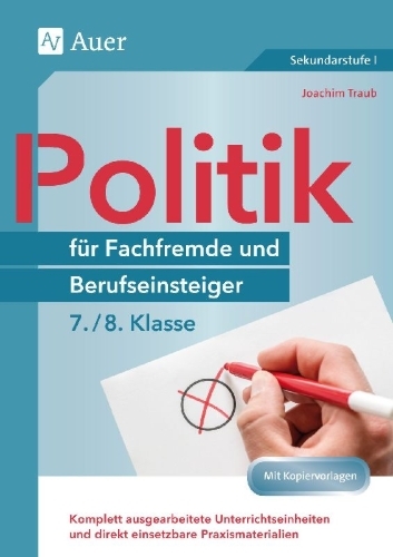 Buchcover und Innenansicht für das Buch: Politik für Fachfremde und Berufseinsteiger 7-8