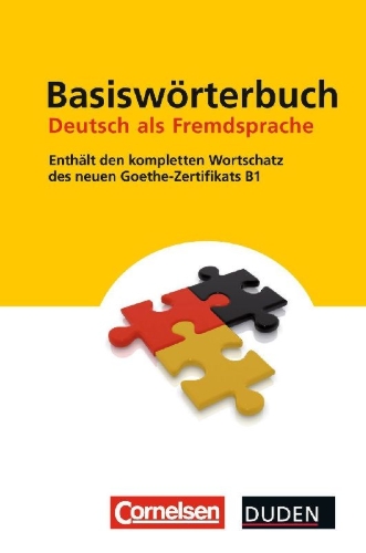 Buchcover und Innenansicht für das Buch: Duden - Basiswörterbuch Deutsch als Fremdsprache