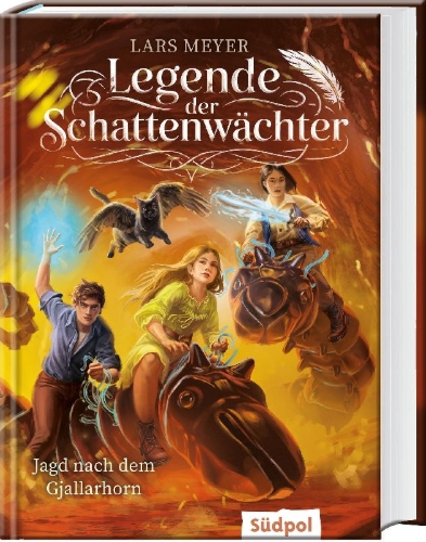 Buchcover und Innenansicht für das Buch: Legende der Schattenwächter - Jagd nach dem Gjallarhorn